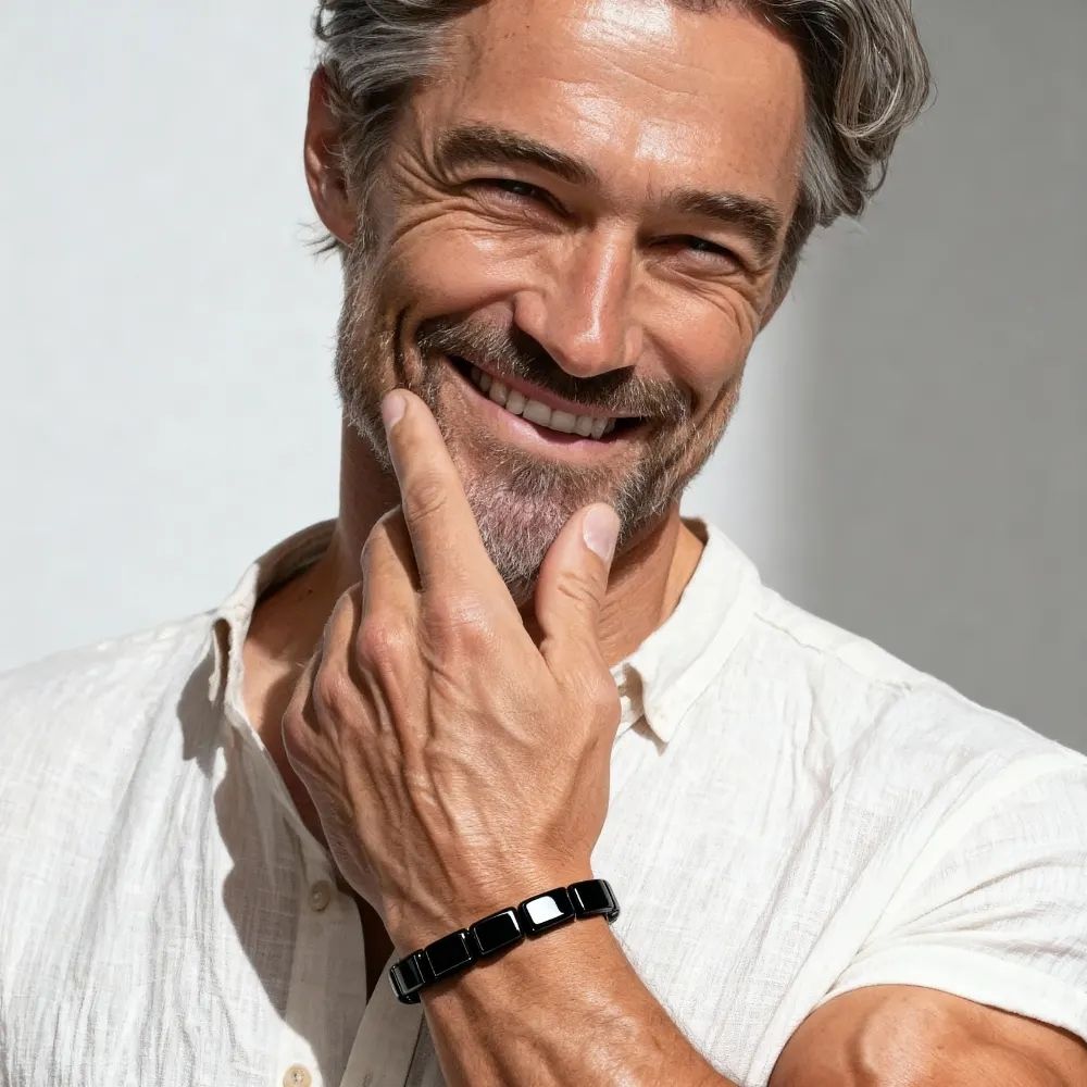 PHOROS®  - Bracelet en hématite : Puissance et force